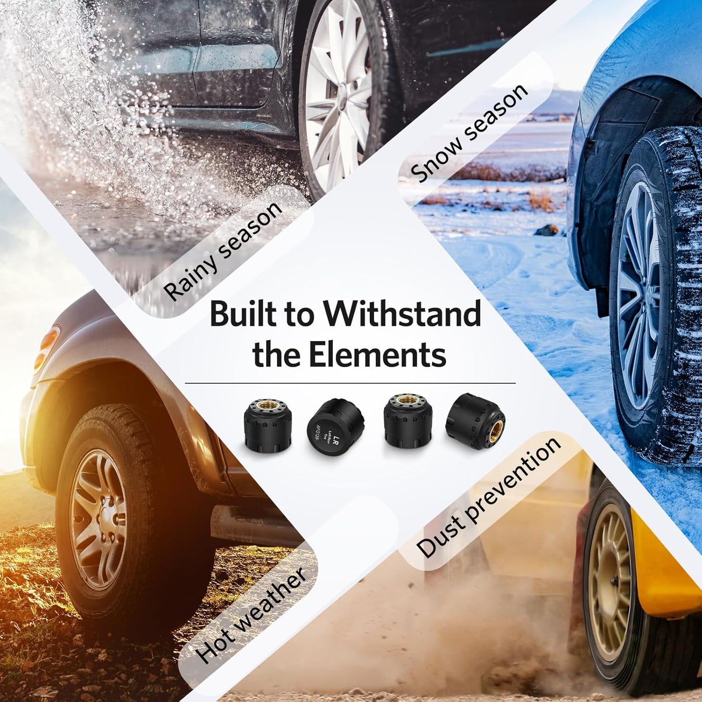 Tymate M12-3 Tire Pressure Monitoring System with Color Display Screen