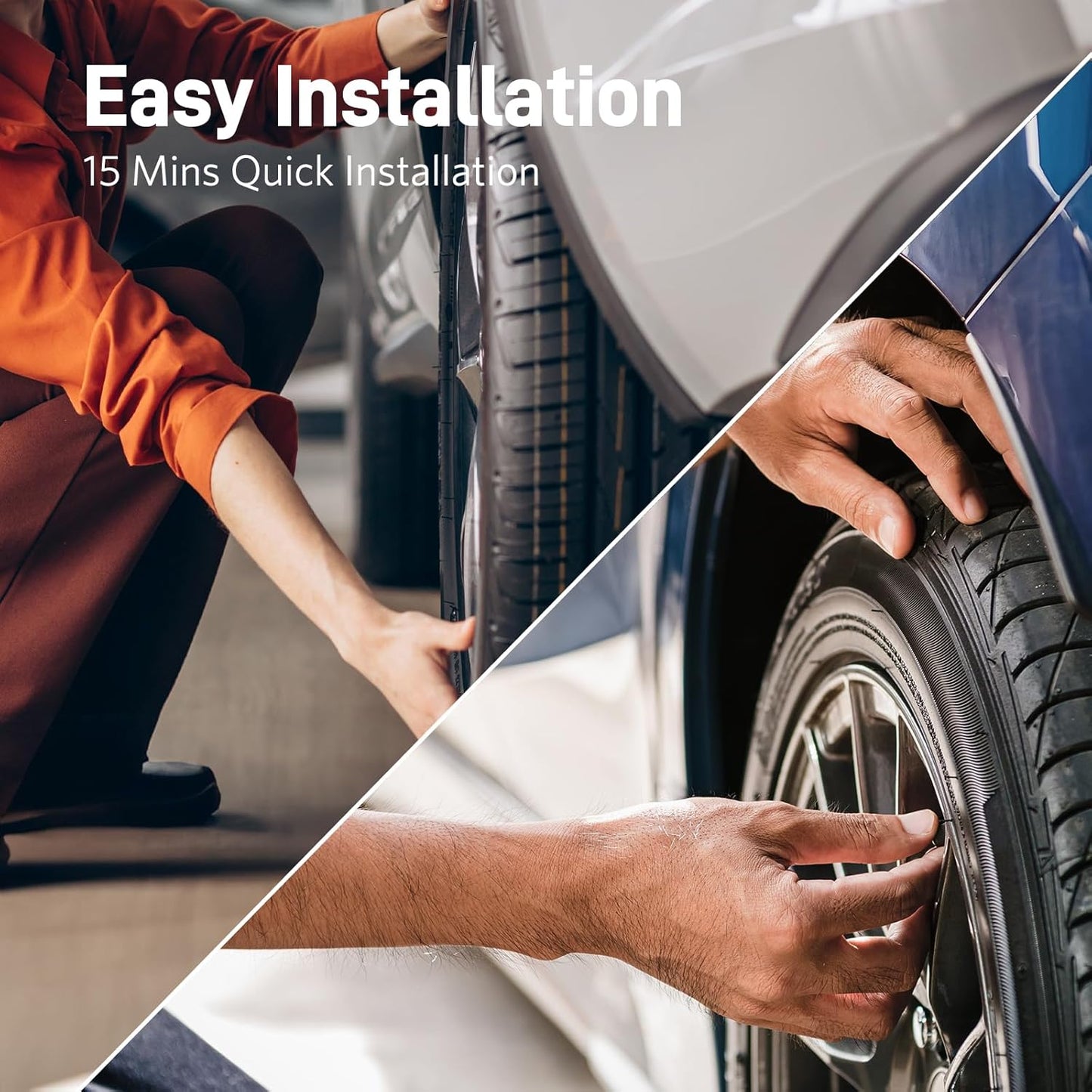 Tymate M7-3 Tire Pressure Monitoring System with Color LCD Display Screen