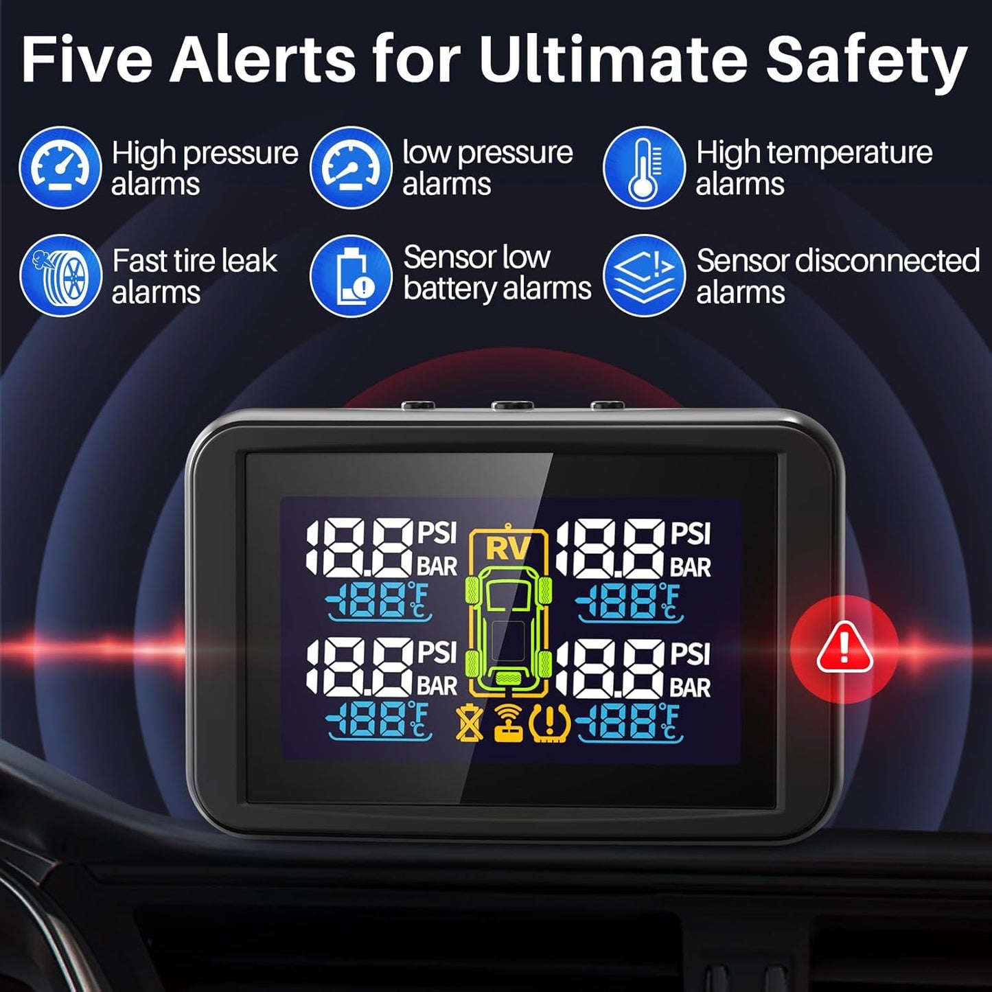 
                  
                    Tymate TM5 Tire Pressure Monitoring System
                  
                