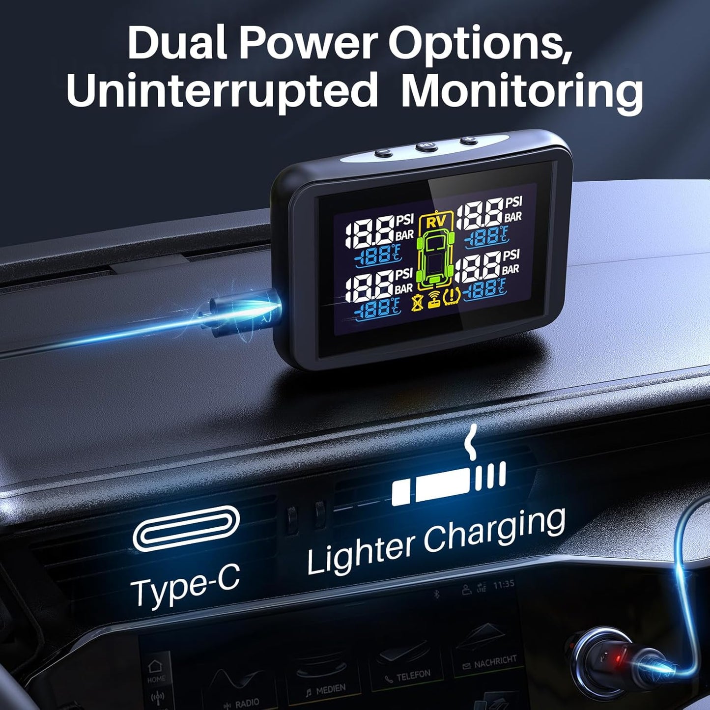 
                  
                    Tymate TM5 Tire Pressure Monitoring System
                  
                