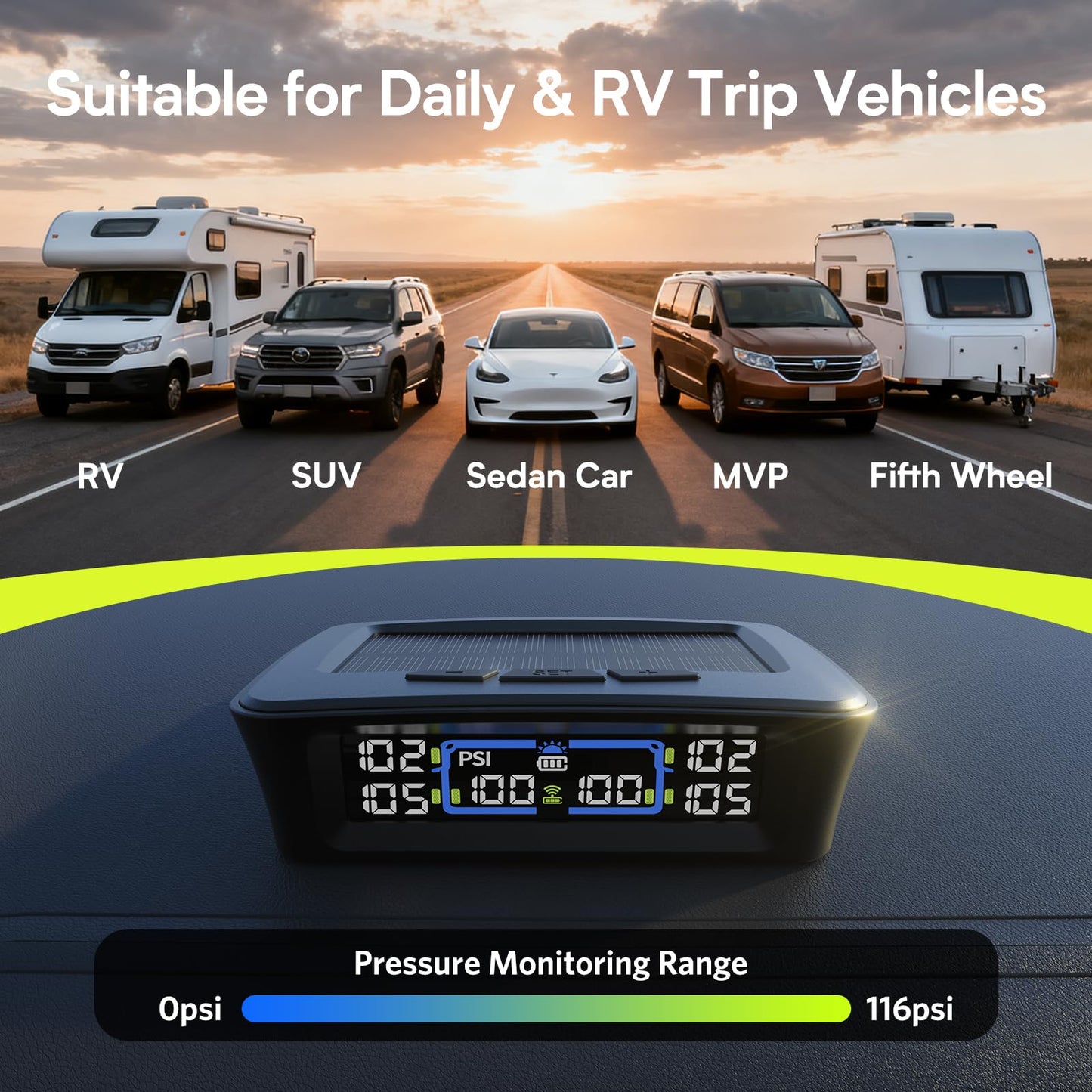 
                  
                    TM12 RV Tire Pressure Monitoring System
                  
                