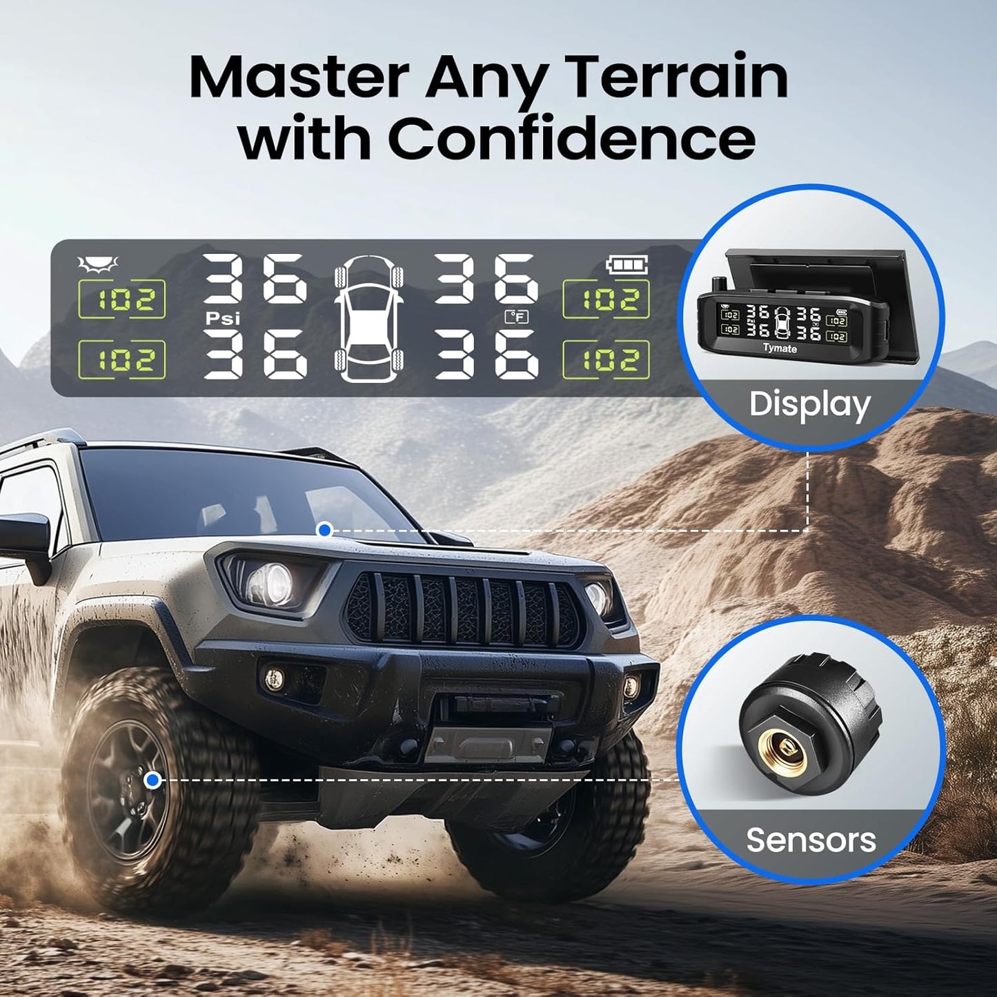 
                  
                    Tymate TM8 Tire Pressure Monitoring System
                  
                