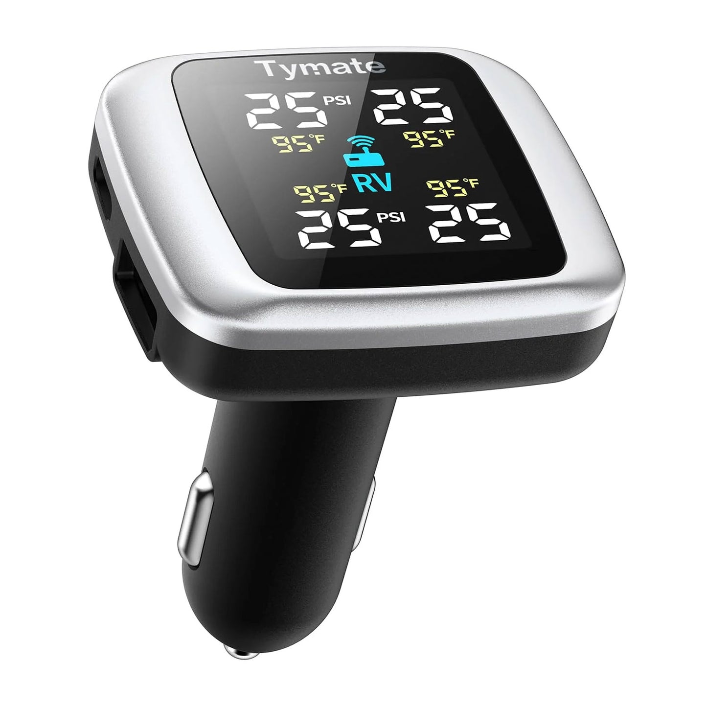 cigarette tpms with 4 sensors Digital Display Lighter Tire Pressuer With... From Ddmyearth, $66.44 Package Includes VESAFE Wireless Tire Pressure Monitoring
